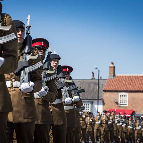 Boroughbridge salutes the soldiers on Freedom Parade