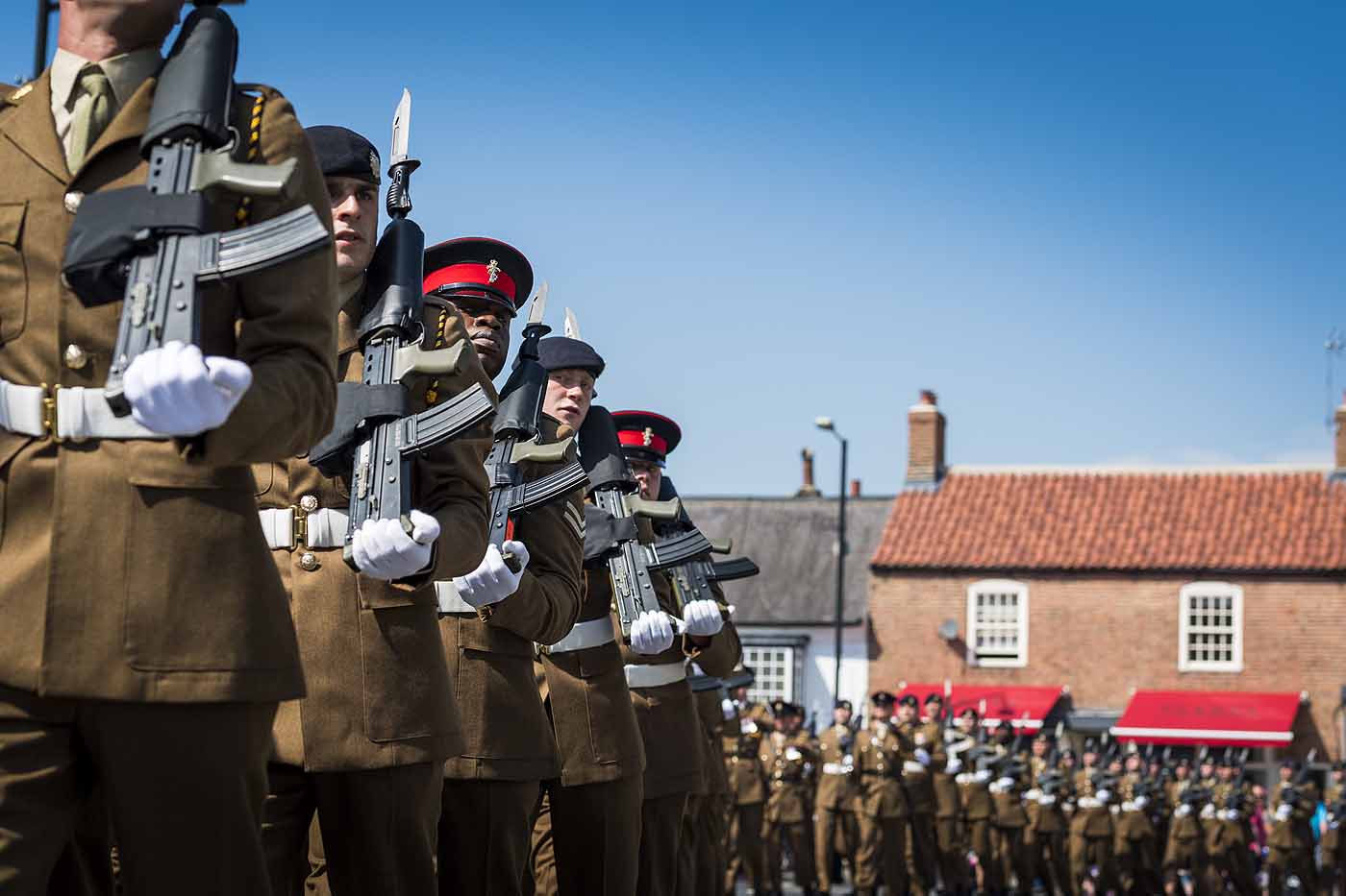 Boroughbridge salutes the soldiers on Freedom Parade