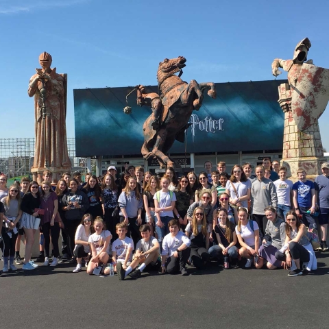 Students from Falmouth School in Maine visited the Warner Bros Studio Tour near London as a special treat during their exchange trip to Rossett School, Harrogate