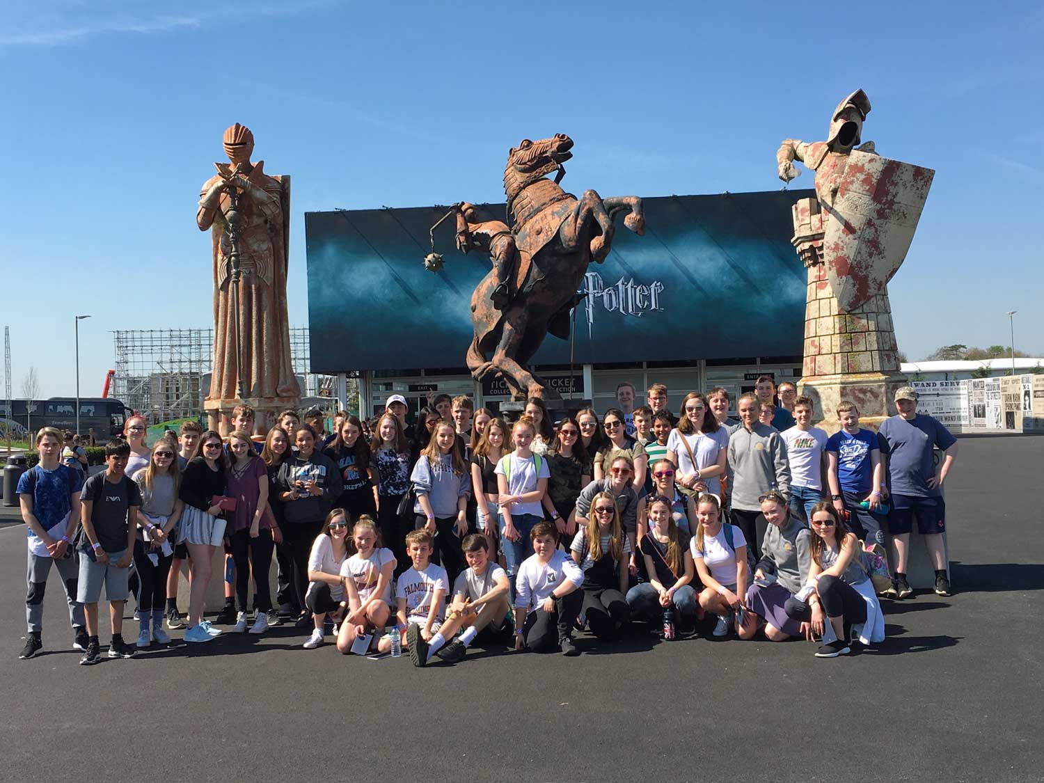 Students from Falmouth School in Maine visited the Warner Bros Studio Tour near London as a special treat during their exchange trip to Rossett School, Harrogate