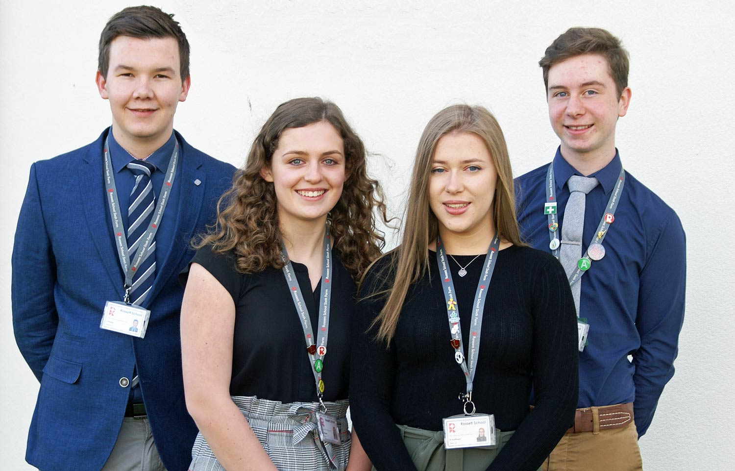 Head boy and girl James Porter and Lucy Hopkins have been elected by their fellow Sixth Formers at Rossett School and will be supported by deputies Kerry Holtham and Shaun Wilson