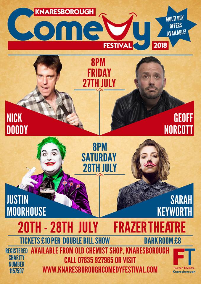 Justin Moorhouse and Sarah Keyworth...Knaresborough Comedy Festival