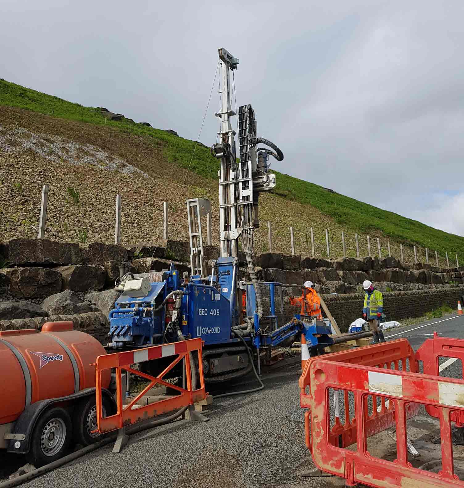 Investigations being carried out at the site earlier this week