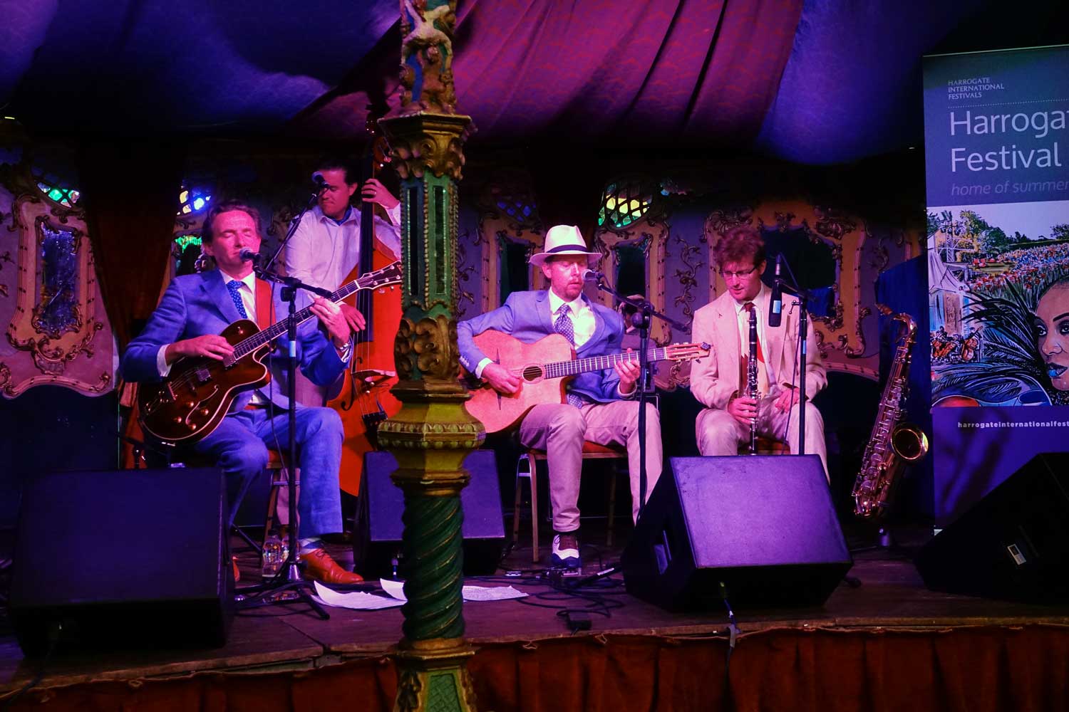 Benoit Viellefon & his Hot Club open the Spiegeltent