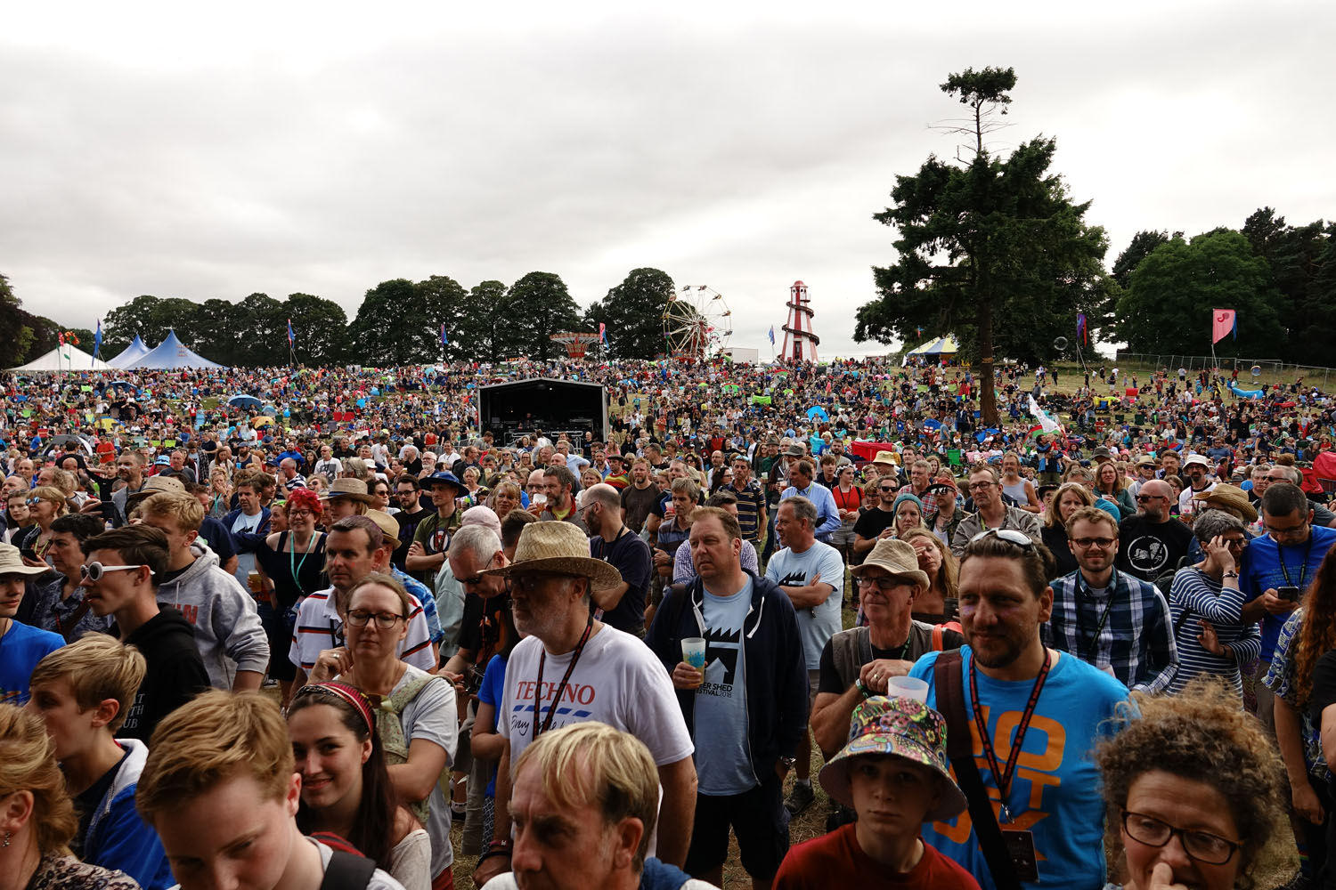 The crowd for Public Service Broadcasting on the main stage at Deer Shed 2018