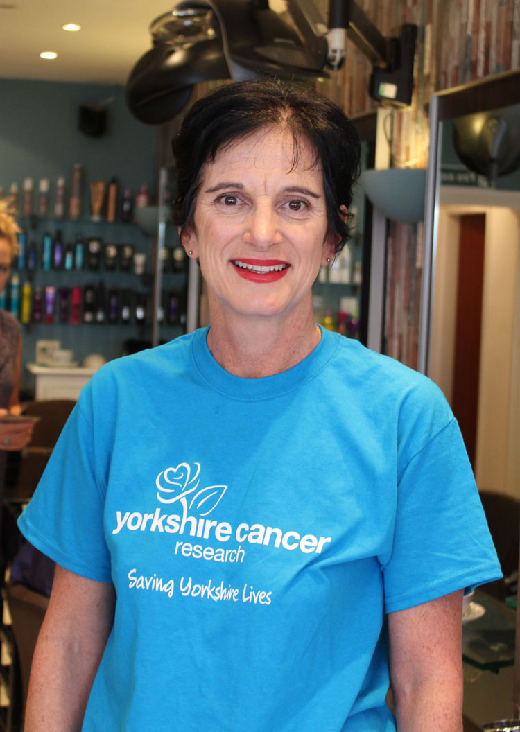 Louise Aikman prepares to shave her head to raise money for Yorkshire Cancer Research
