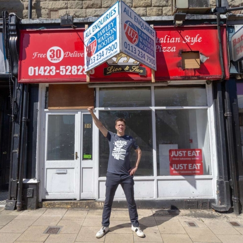 Paul Baron at I am Doner, Station Parade in Harrogate