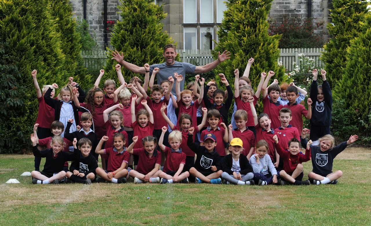 Former England goalkeeper inspires pupils at Harrogate’s Belmont Grosvenor School as World Cup fever grips the nation