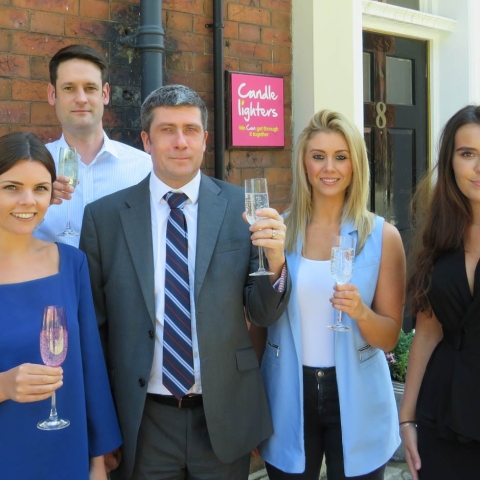 Candlelighters Awards sponsors: William Sutton from We Are Vista Fiona Barker from Sky Betting and Gaming Chris Hynes from Brewin Dolphin Elle Macleod from Town Centre Securities Sarah England Nationwide Window Cleaning