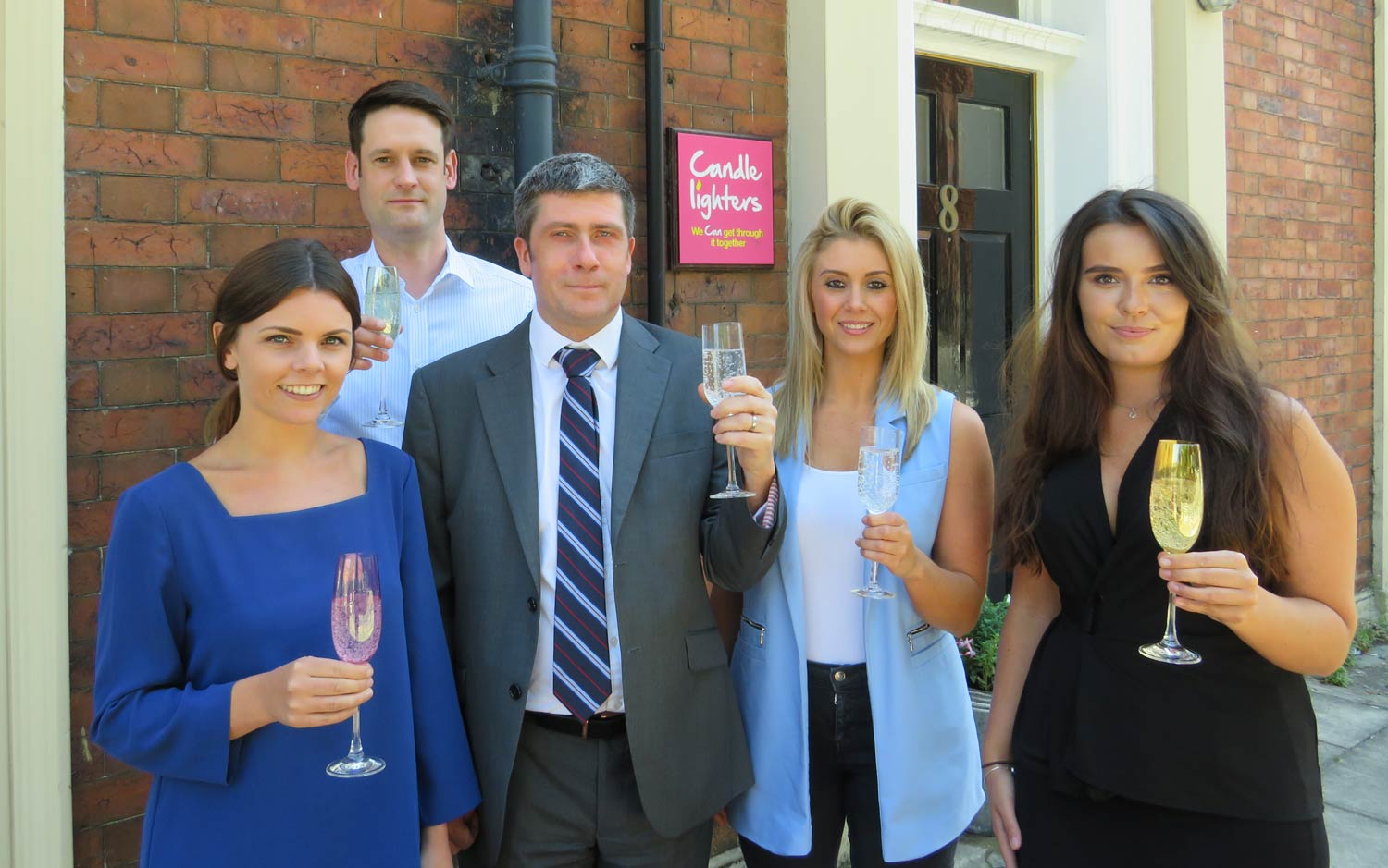 Candlelighters Awards sponsors: William Sutton from We Are Vista Fiona Barker from Sky Betting and Gaming Chris Hynes from Brewin Dolphin Elle Macleod from Town Centre Securities Sarah England Nationwide Window Cleaning