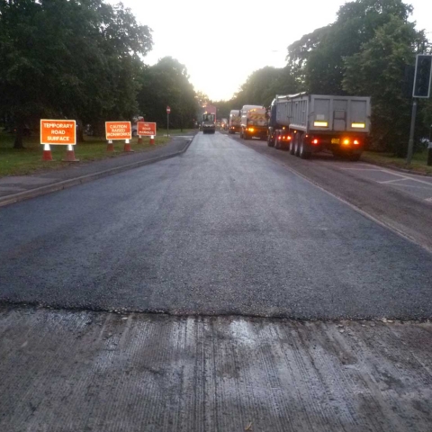 Resurfacing work progressing well in Harrogate