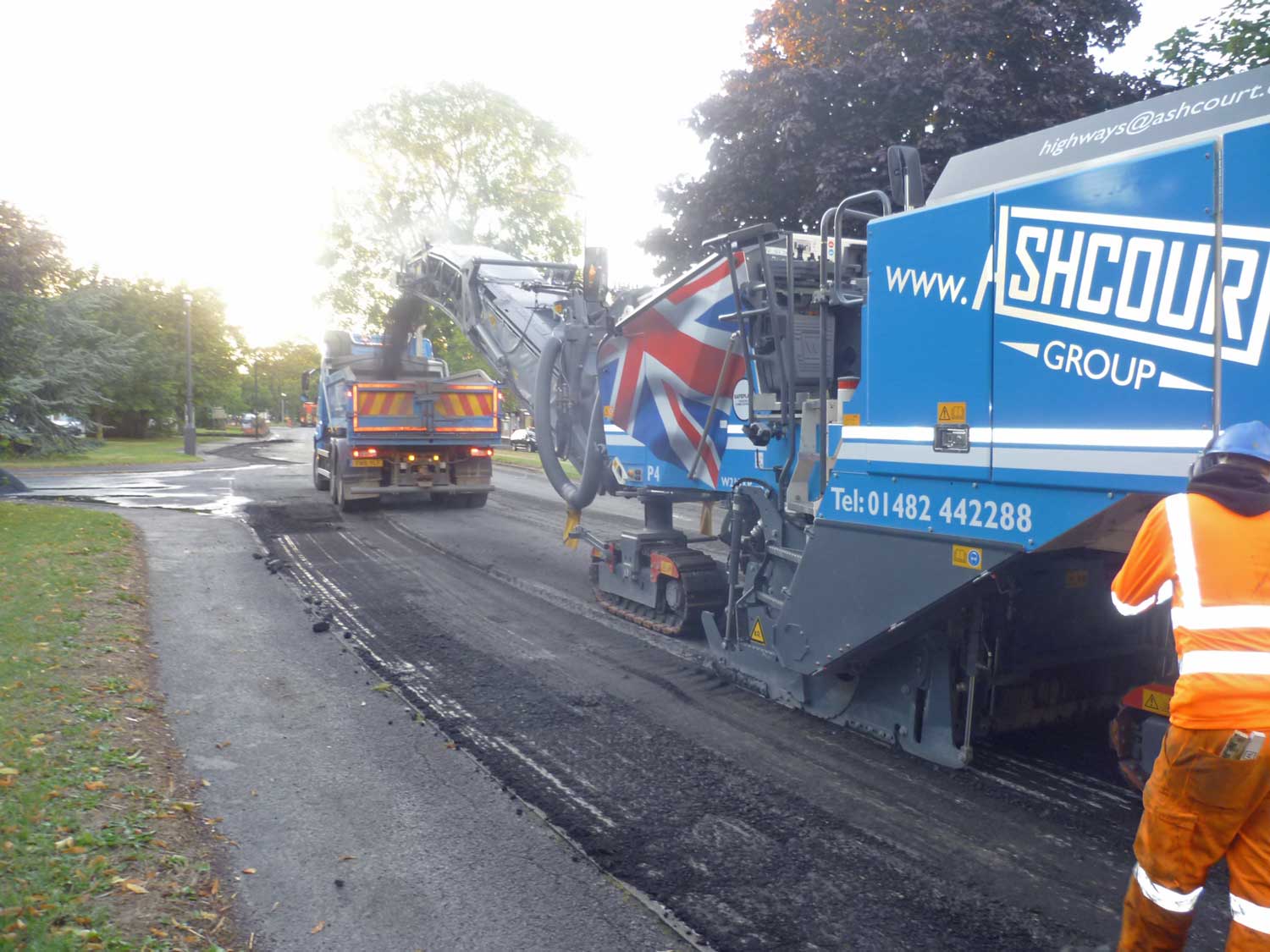 Resurfacing work progressing well in Harrogate