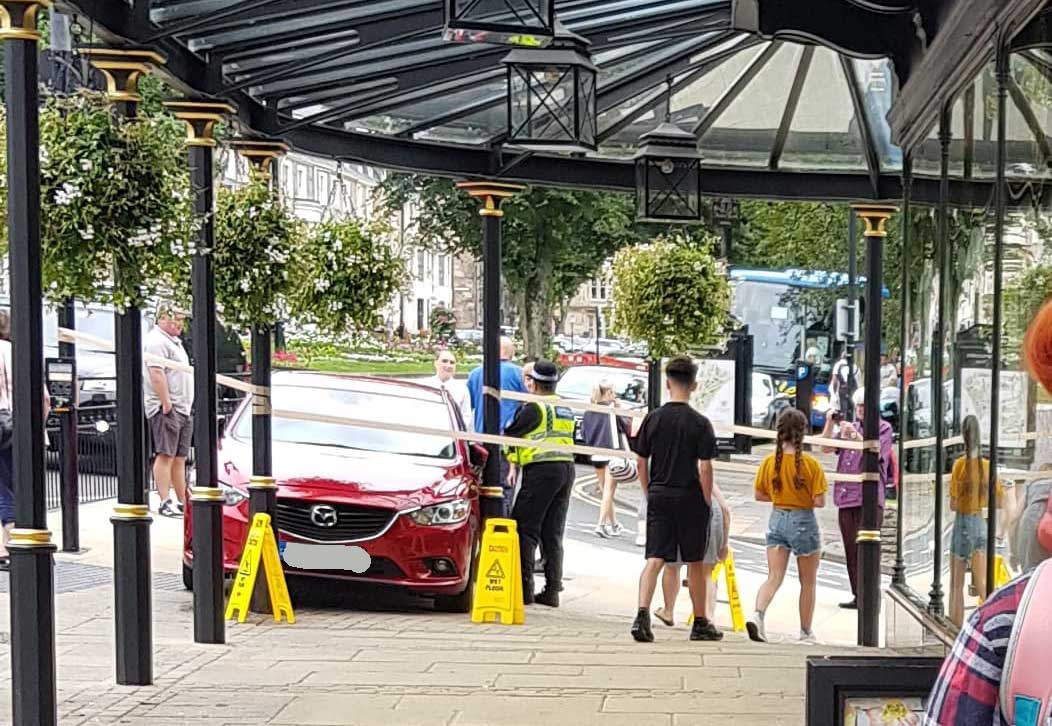 Car collides with Bettys Tea Rooms in Harrogate
