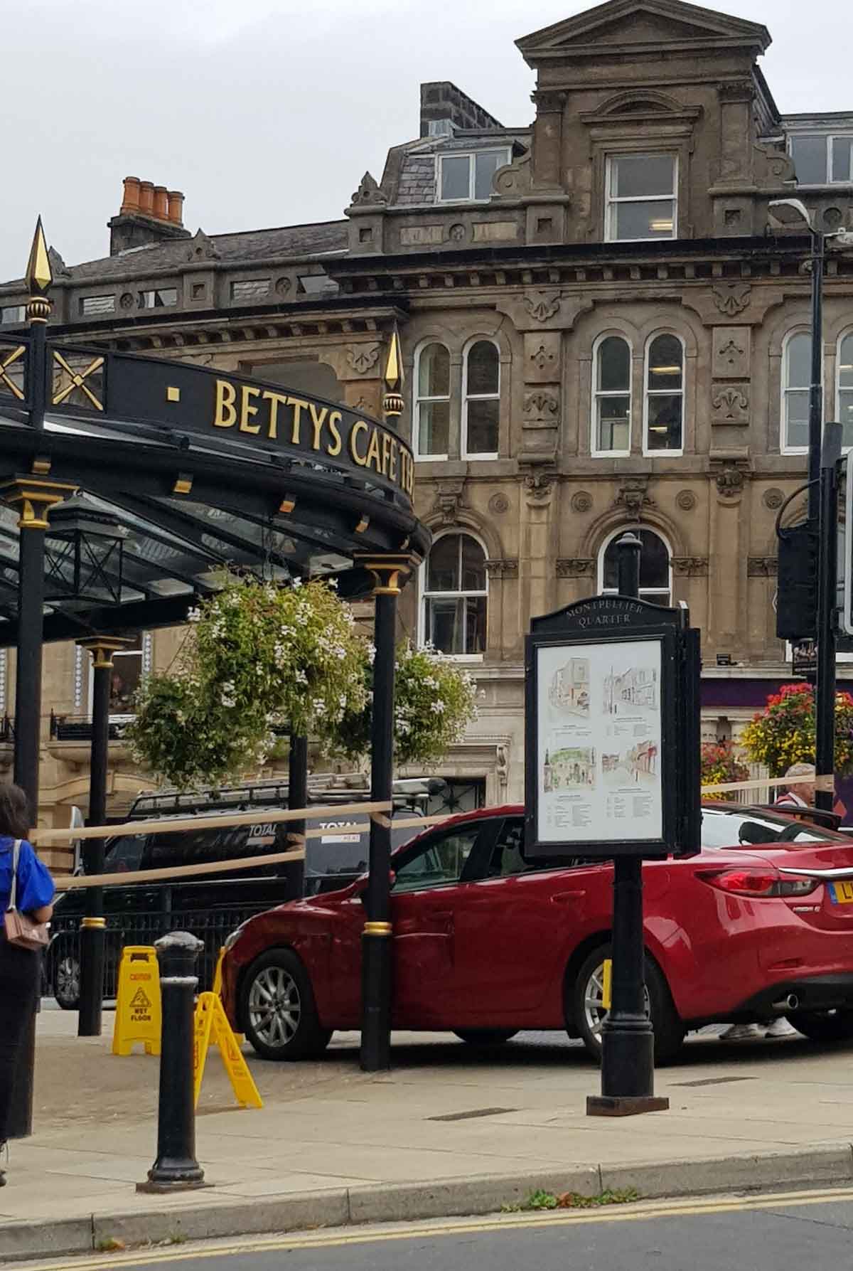 Car collides with Bettys Tea Rooms in Harrogate