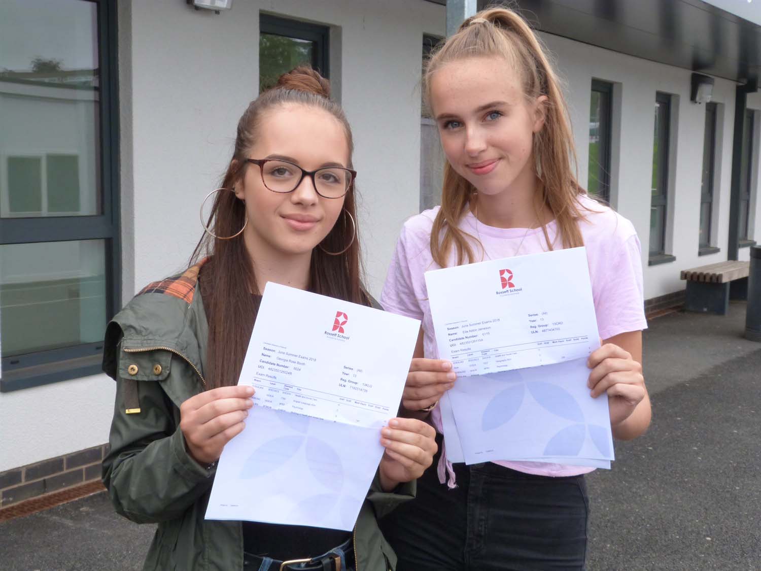 Georgia Booth and Ella Jameson achieved the results they need for courses in Counselling & Psychology at Leeds Trinity, and Mental Health Nursing at Northumbria