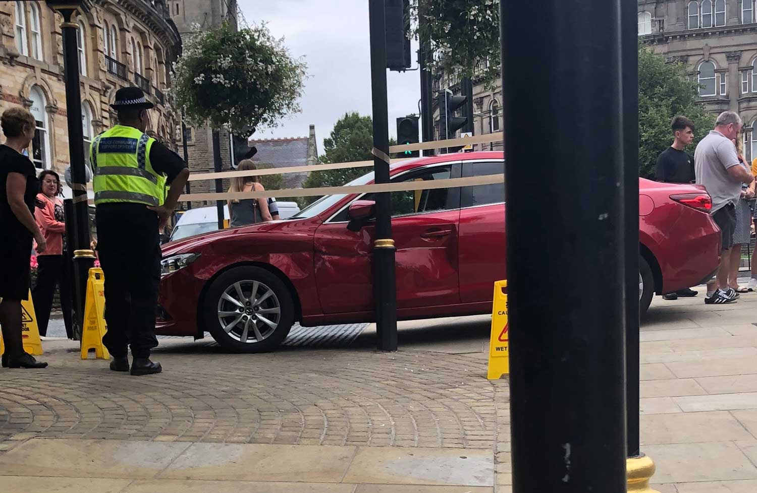 Car collides with Bettys Tea Rooms in Harrogate