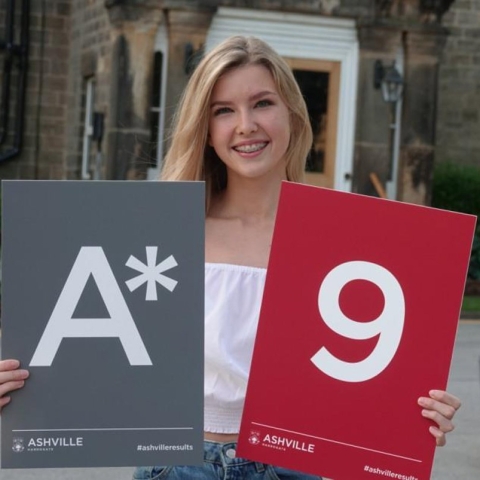 High Nine! Mia Croft achieved nine grades of A* - A or the equivalent 9, 8, 7!