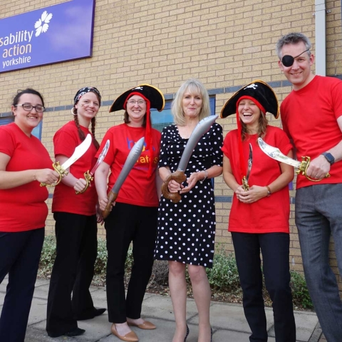 Ahoy There! Pictured from left are Charlotte Maxwell-Warrior, Fiona Klimek, Sarah Wearing, Jackie Snape, Alice FitzGerald and Richard Clarkson