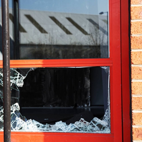 Harrogate broken window