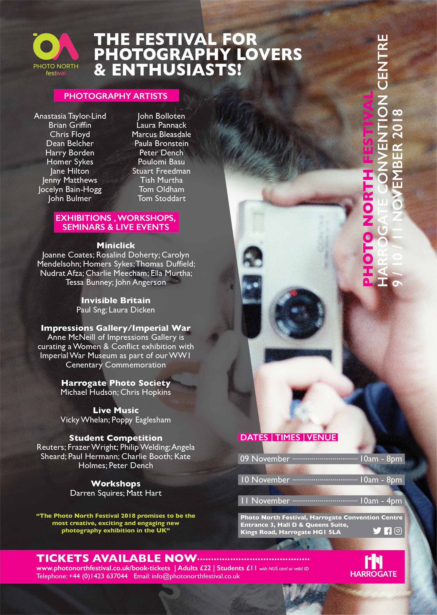 Photo North Festival - bringing some of the world’s top photographers to Harrogate