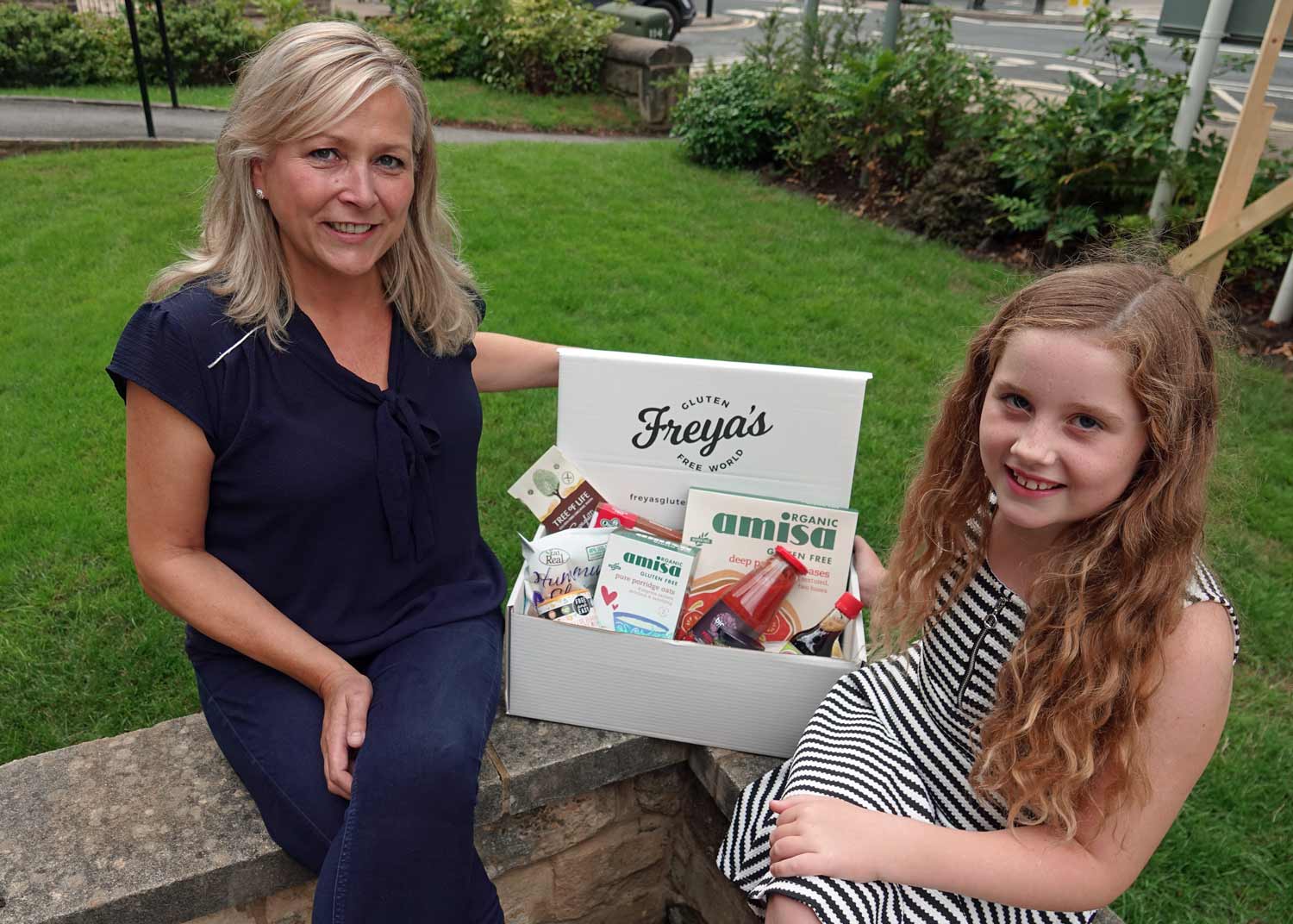 Carleen Booth and her niece, Freya Lehan, whom Freya’s Gluten Free World is named after