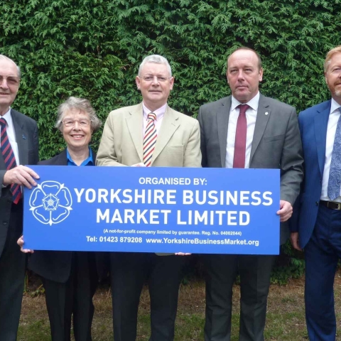 YBMYS: Pictured from left are Brian Dunsby, Beryl Dunsby, Mark Lancaster, Philip Bell and Andy Chaffer 