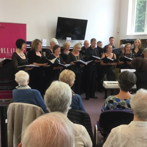 Collavoce Choir will be at Harrogate library for National Libraries Week