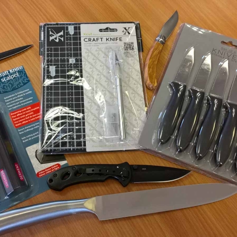 The knives bought in the test