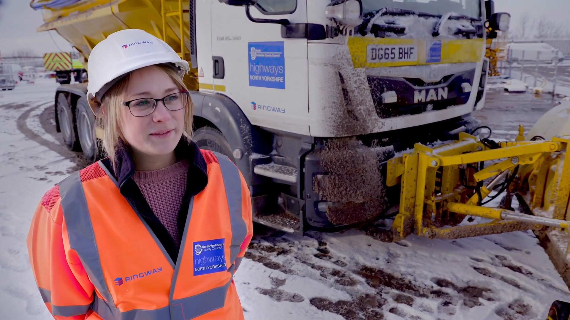 Leah Morrison is one of the gritter drivers and can find herself going out at all hours of the day and night during severe winter weather