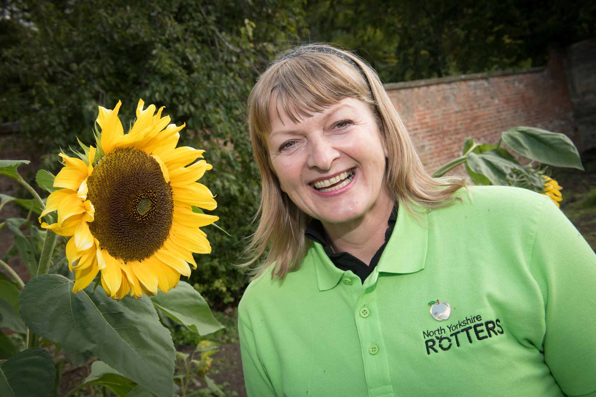 Rotter Pauline Percival, who was awarded the ‘golden apple’ for her ten years with the team
