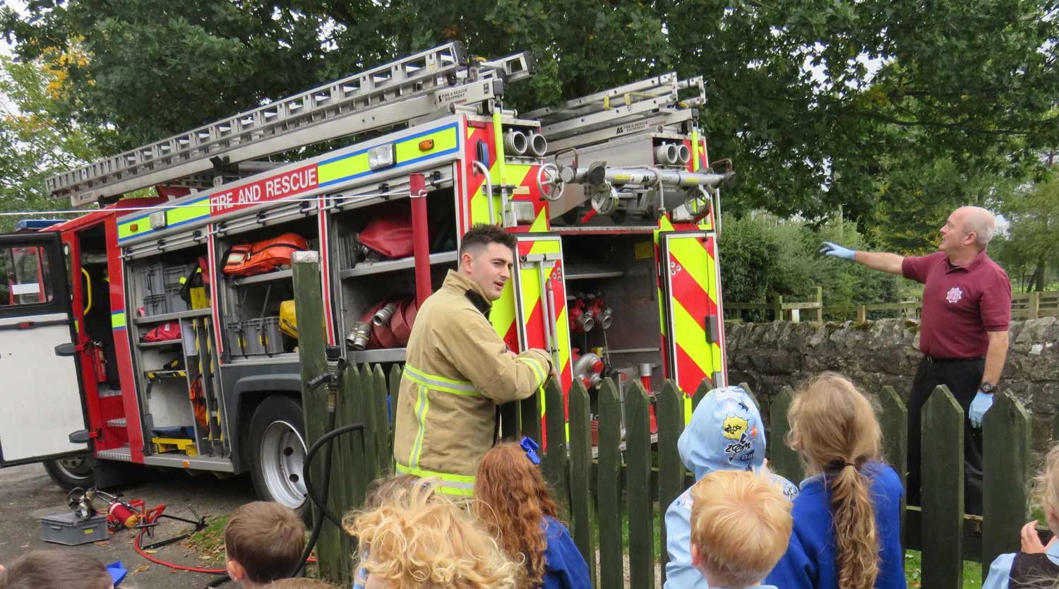 Bishop Thornton School Welcomes Ripon Firefighters