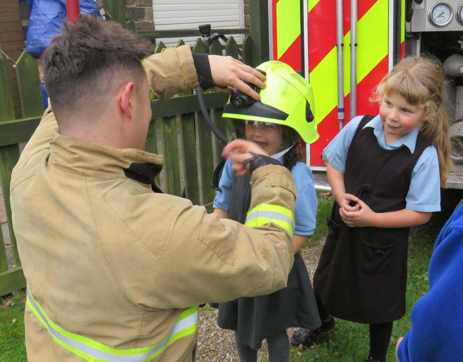 Bishop Thornton School Welcomes Ripon Firefighters
