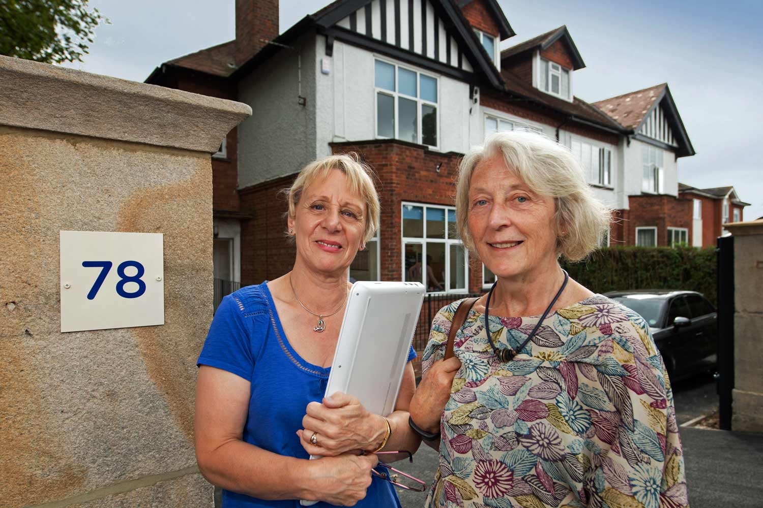 Chris Holland and Beth Rimmer, organisers of Made for Giving, outside 78 High Street in Starbeck, Wellspring’s new home