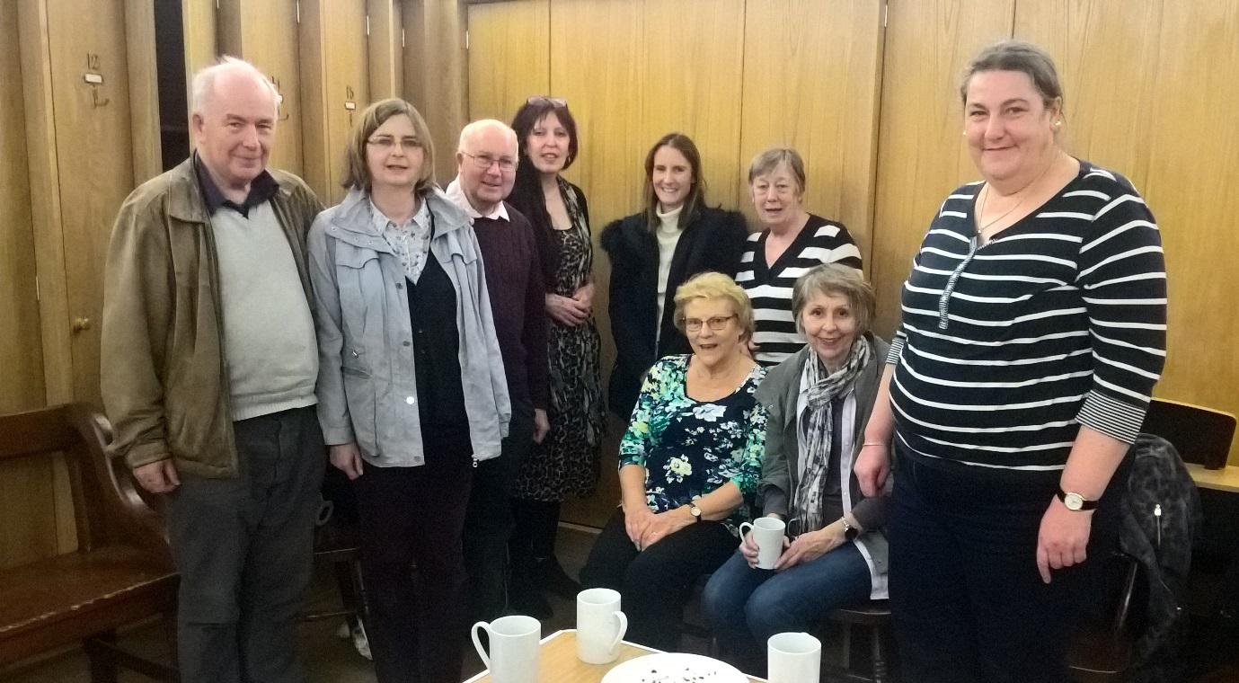 Some of the Harrogate Rethink Group members meeting on World Mental Health Day