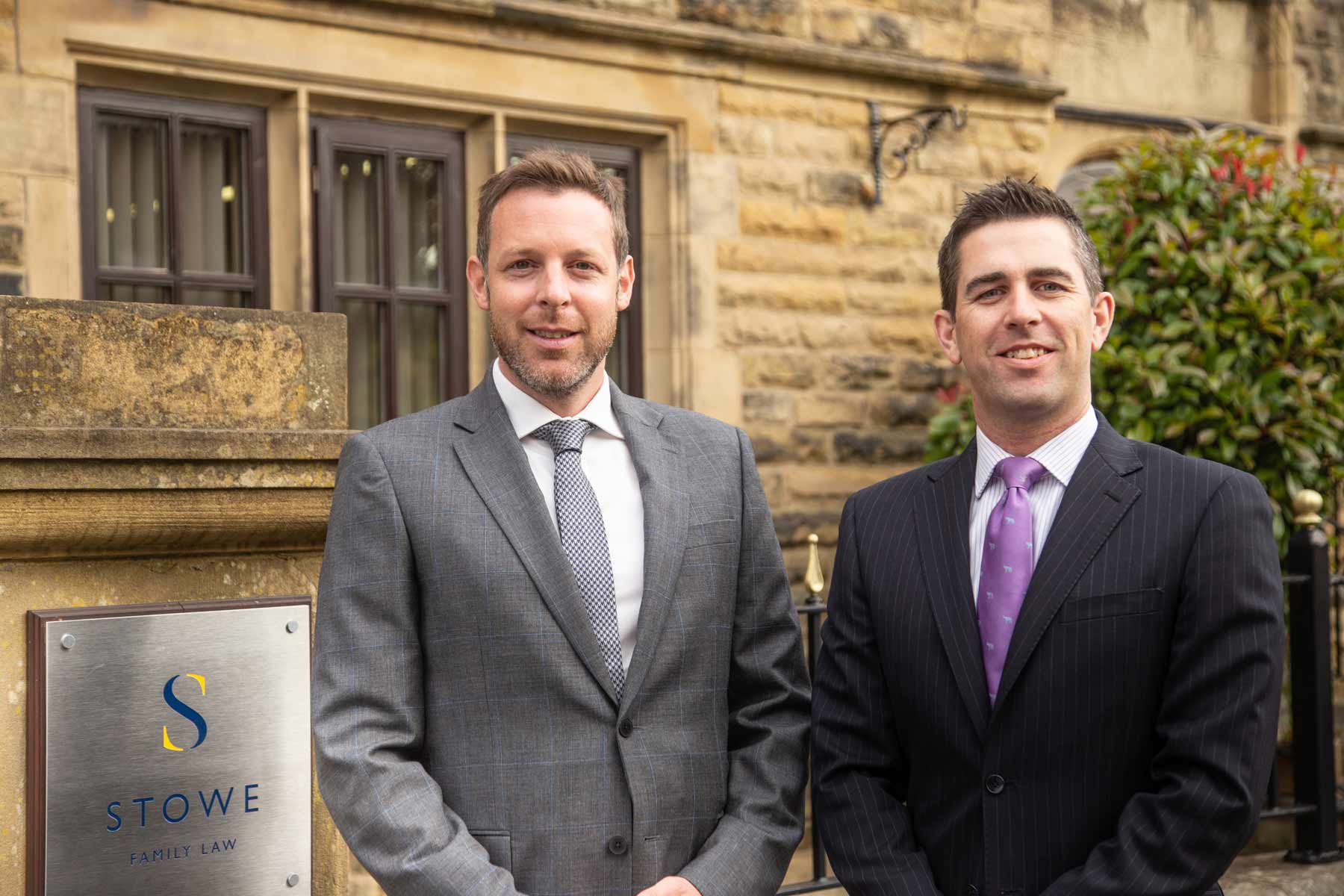 Matthew Miles, Senior Solicitor and David Milburn, Managing Partner of the Stowe Family Law office in Harrogate