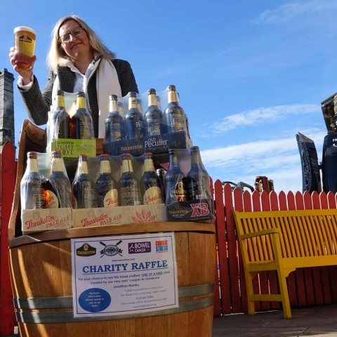 Hands to the Pumps! T&R Theakston Ltd’s Marketing Manager, Victoria Bramley, prepares for the forthcoming “Great British Beer Off