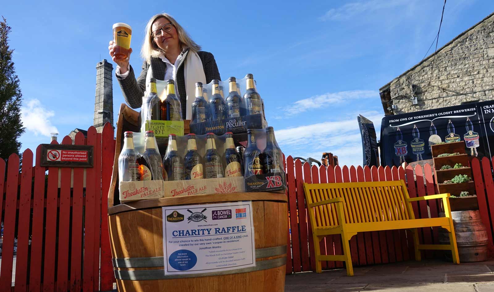 Hands to the Pumps! T&R Theakston Ltd’s Marketing Manager, Victoria Bramley, prepares for the forthcoming “Great British Beer Off