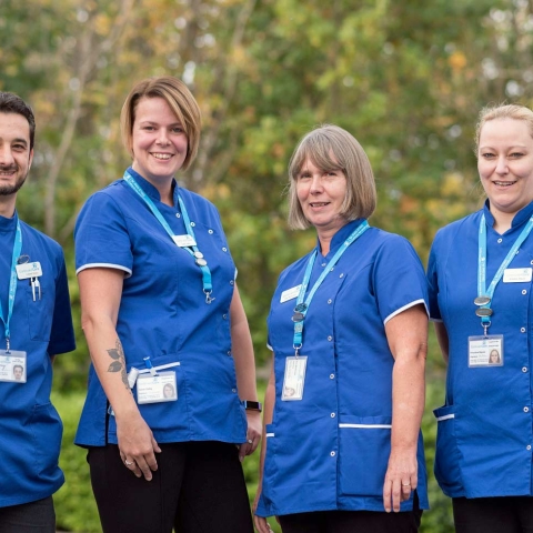 Members of Continued Care’s induction team, who are finalists in the Care Team Award of the Great British Care Awards