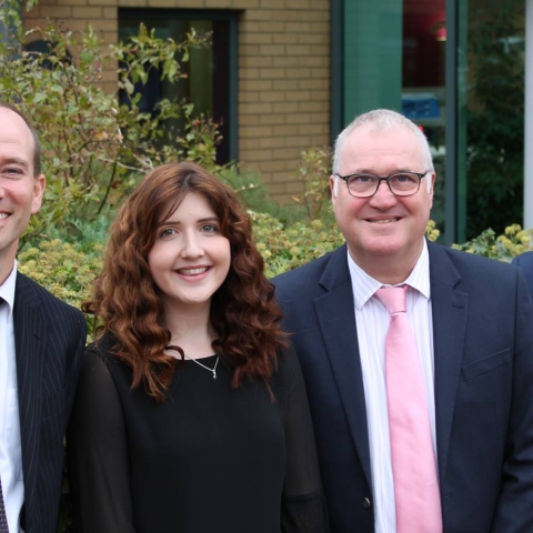 Andrew, Lottie, Richard and Tom outside AFH’s headquarters