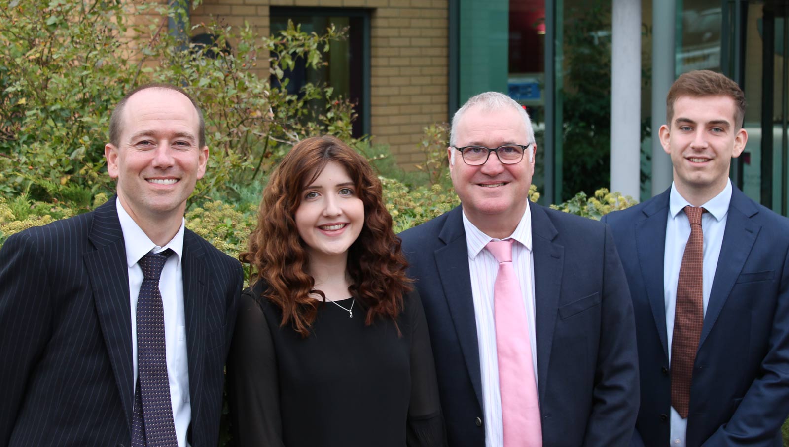 Andrew, Lottie, Richard and Tom outside AFH’s headquarters