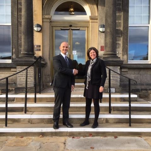 Patrick Cairns, CEO of the PTC wit Julia Mulligan, Police and Crime Commissioner