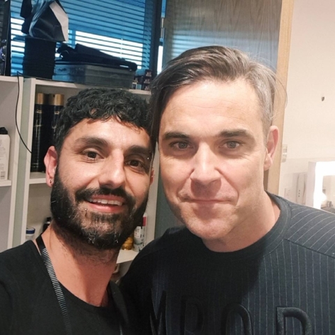 Joseph Ferraro and Robbie Williams