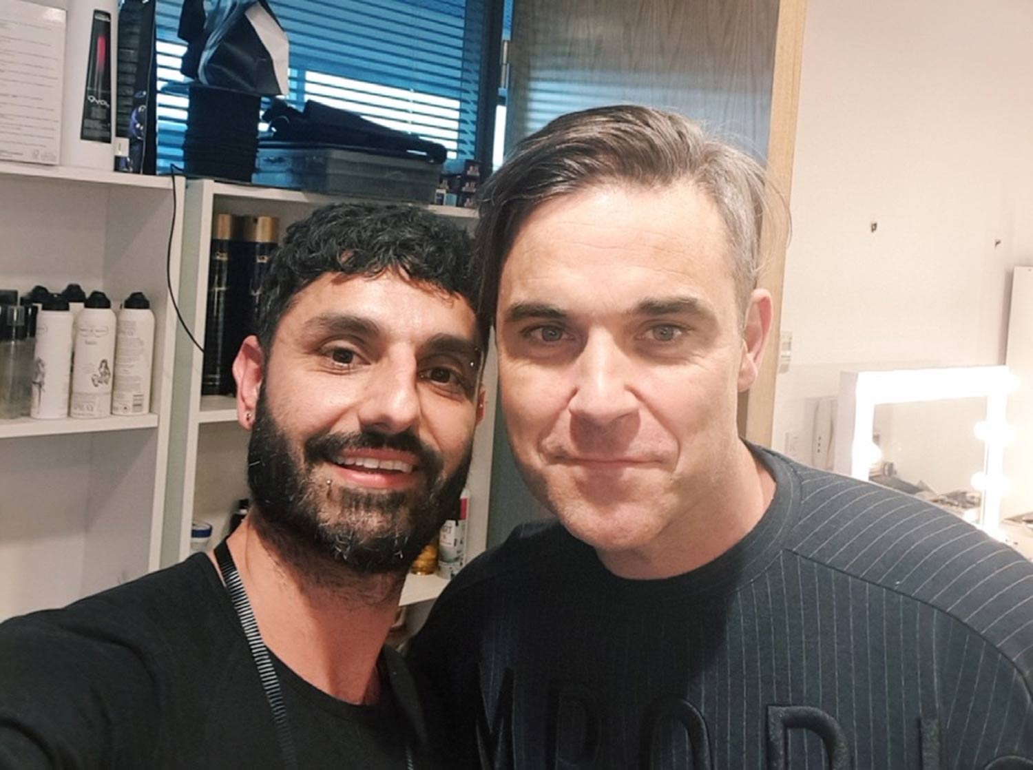 Joseph Ferraro and Robbie Williams