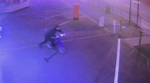 Police are investigating after a cycle was stolen from outside the Tewitt Well Store on Leeds Road in Harrogate