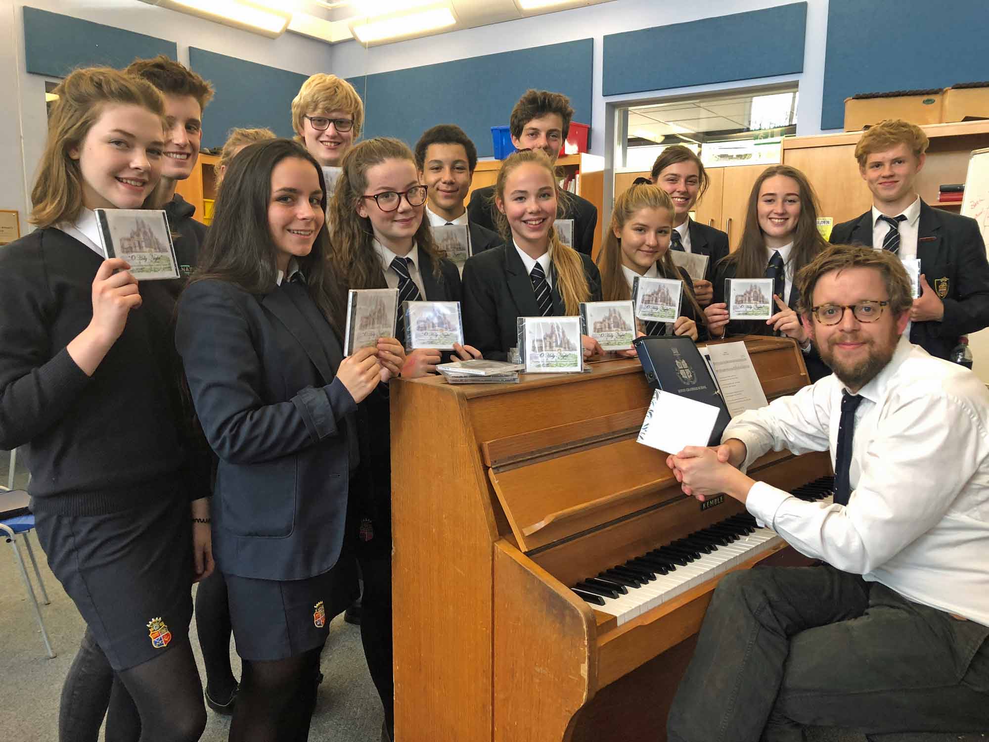 Students at a school with a growing reputation for stunning choral performances have released their debut album of Christmas carols, recorded in the magnificent setting of Ripon Cathedral