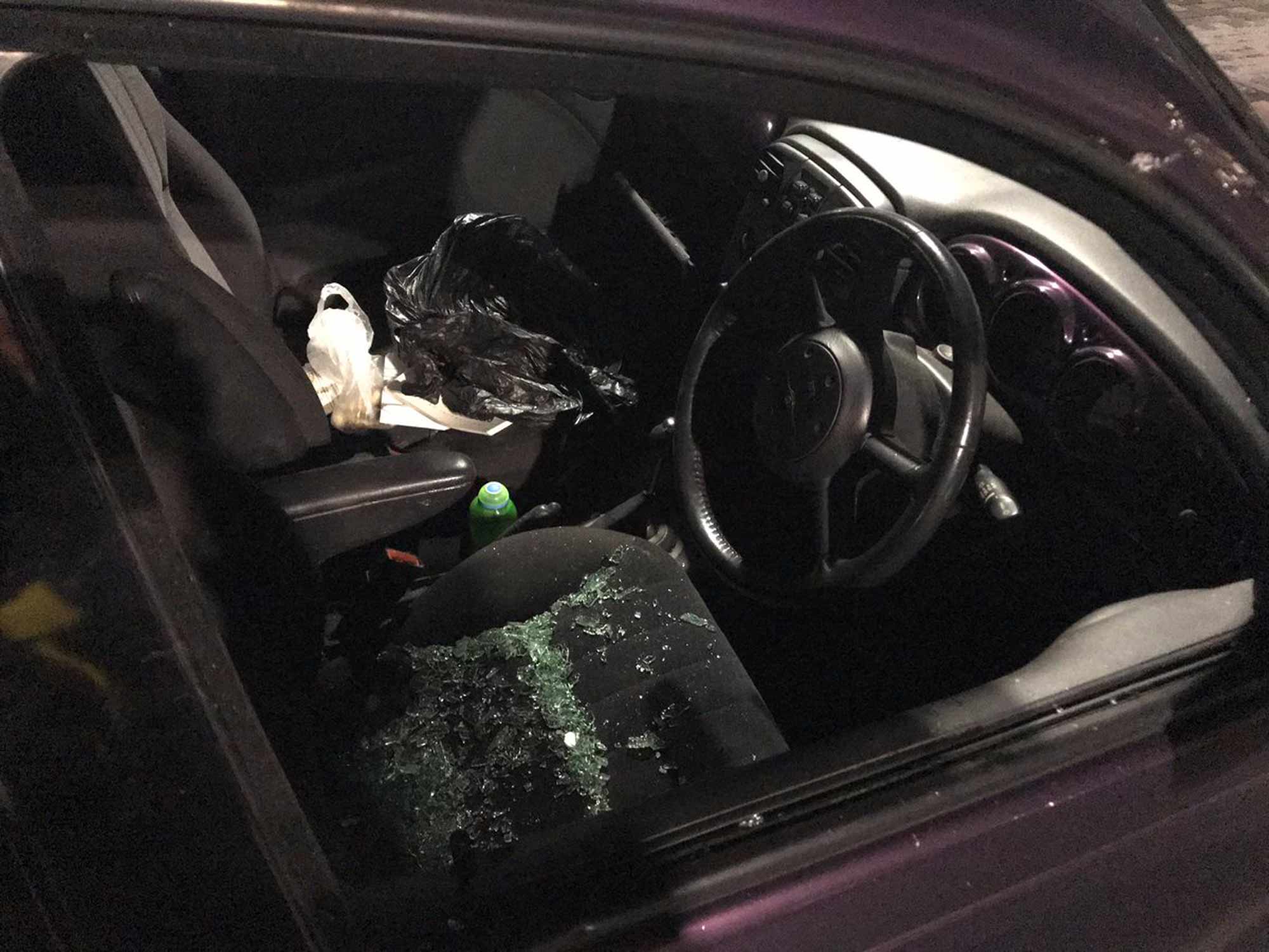 Harrogate Police Station car park damage