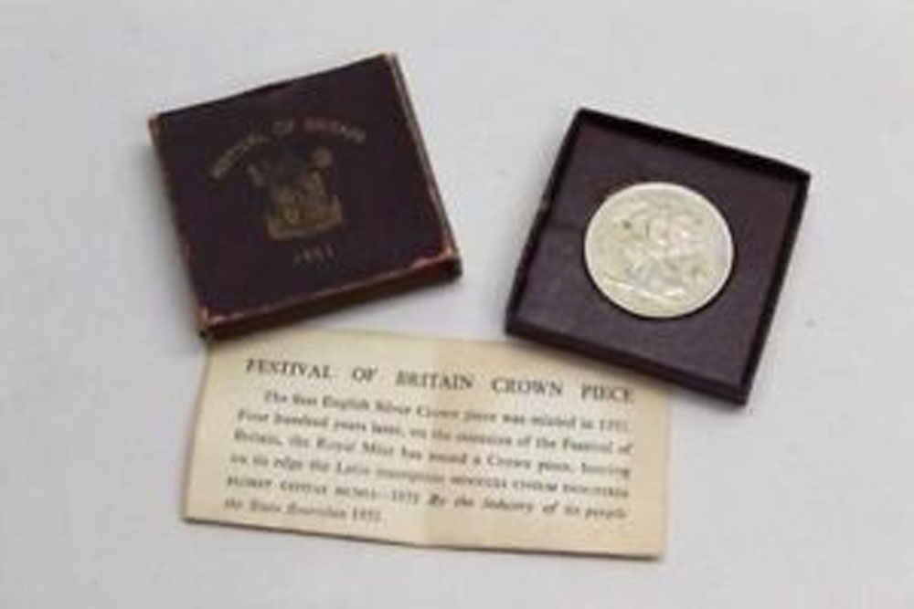 Festival of Britain 1951 silver coins