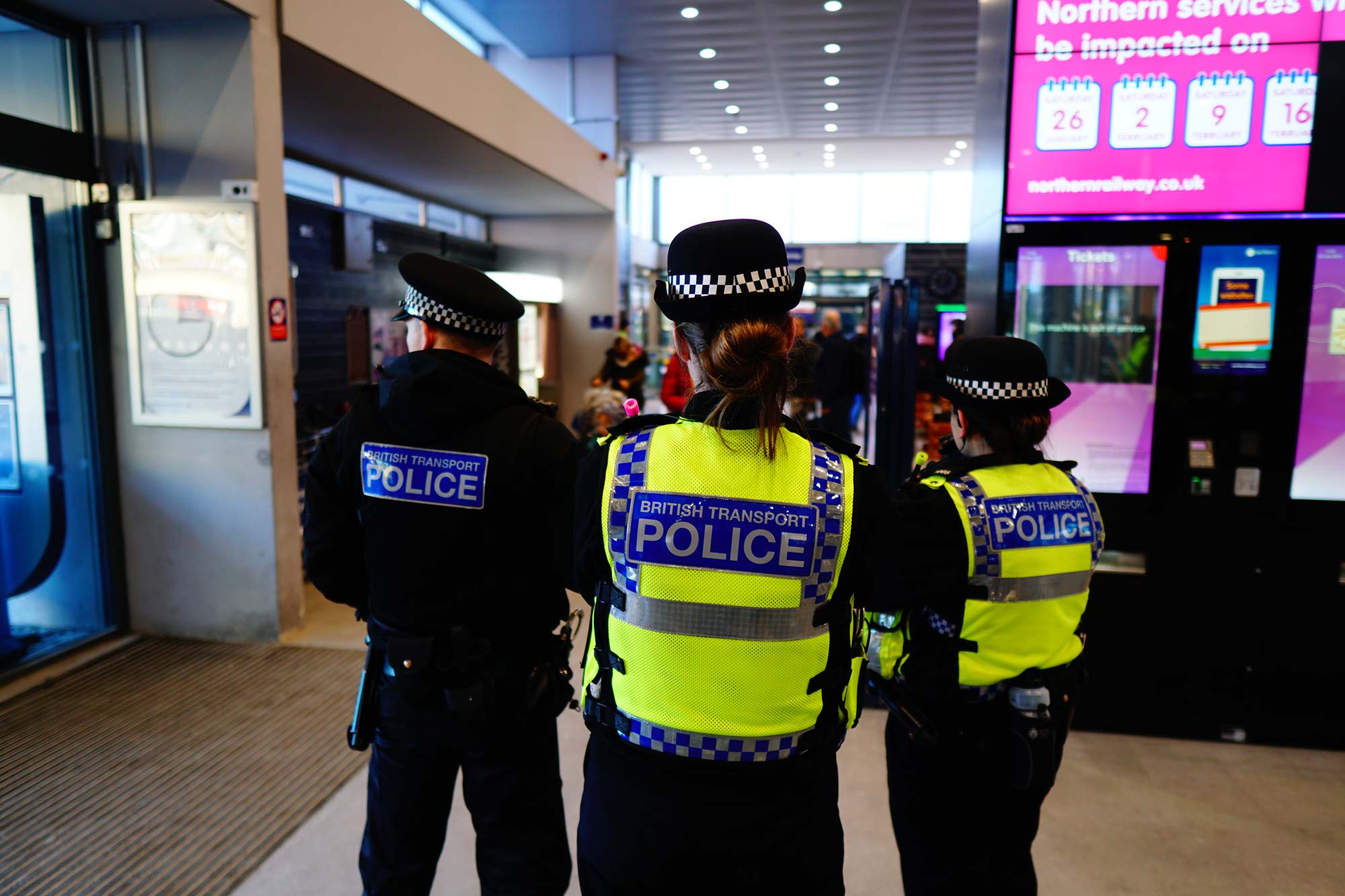 British Transport Police supporting county lines action at Harrogate Railway Station