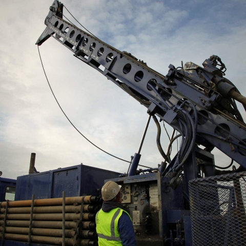 A Dales Water drilling rig