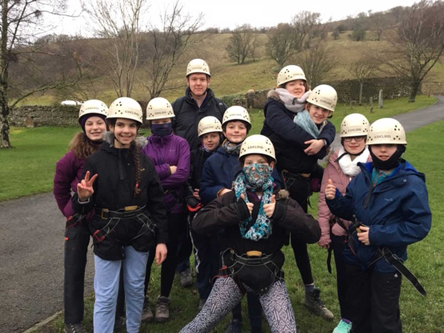 Students enjoyed a range of outdoor activities during their stay at Marrick Priory